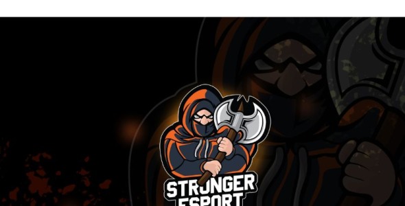 Шаблон логотипа на тему графика