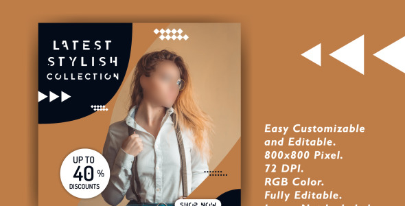 Шаблон для соцсетей на тему графика