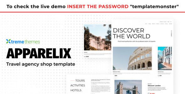 Apparelix Tour and Travel Agency Template Shopify Theme