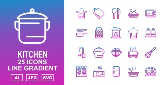 Набор иконок на тему food