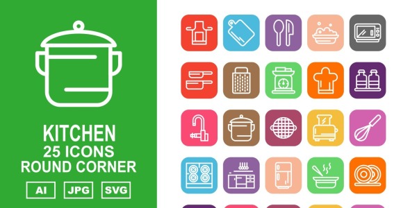 Набор иконок на тему food