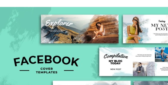 Шаблон для соцсетей на тему графика