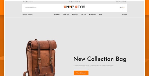 Bag Store OpenCart Template
