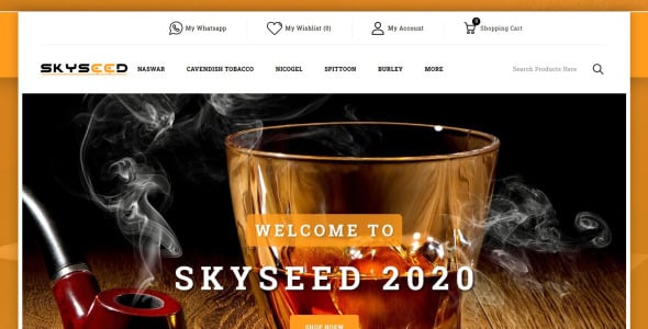 Tobacco Store OpenCart Template