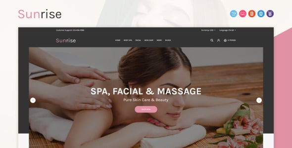 Sunrise OpenCart Template