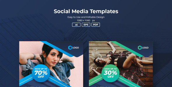 Шаблон для соцсетей на тему графика