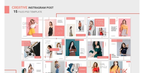 Шаблон для соцсетей на тему графика