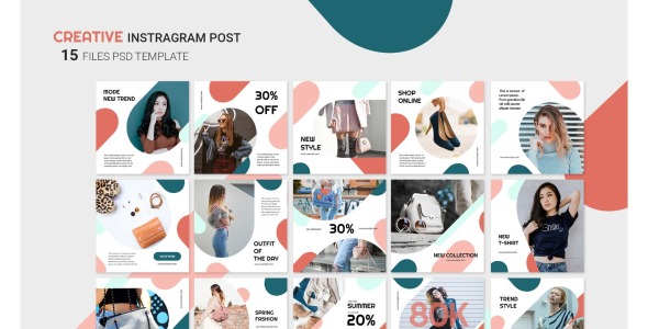 Шаблон для соцсетей на тему графика