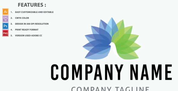 Шаблон логотипа на тему графика