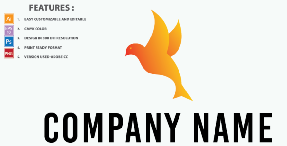 Шаблон логотипа на тему графика