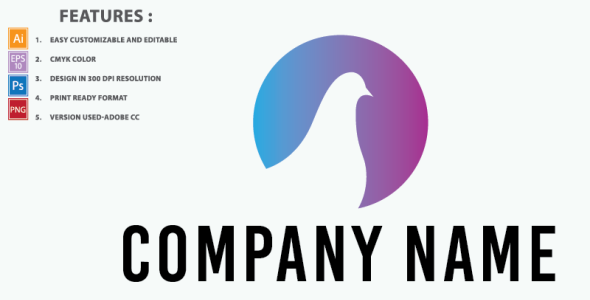 Шаблон логотипа на тему графика