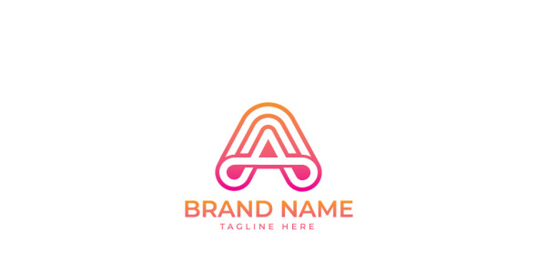 Шаблон логотипа на тему графика