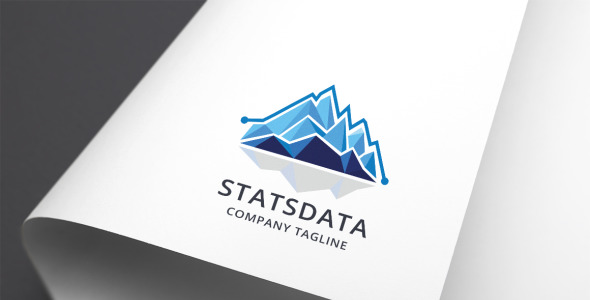 Шаблон логотипа на тему графика