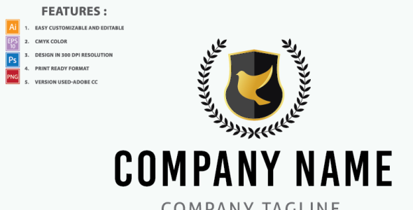 Шаблон логотипа на тему графика