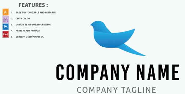 Шаблон логотипа на тему графика