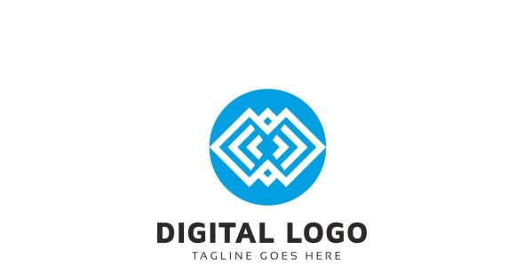 Шаблон логотипа на тему графика