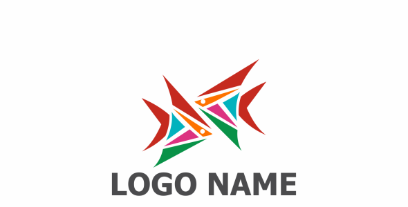 Шаблон логотипа на тему графика