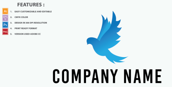 Шаблон логотипа на тему графика