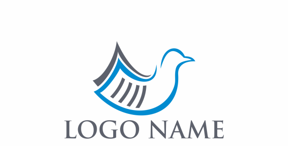 Шаблон логотипа на тему графика