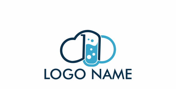 Шаблон логотипа на тему графика