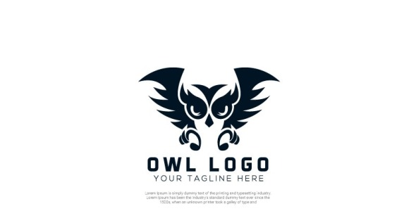 Шаблон логотипа на тему графика