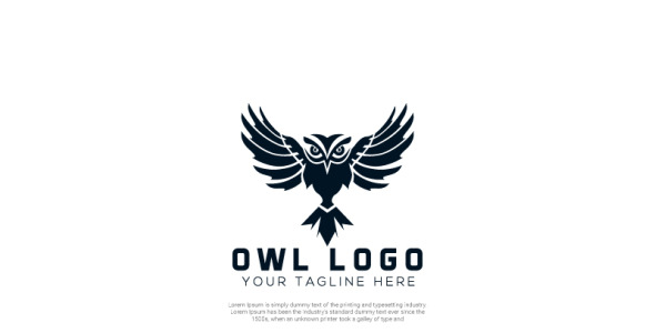 Шаблон логотипа на тему графика