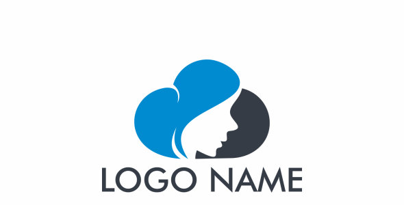 Шаблон логотипа на тему графика