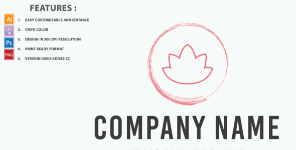 Шаблон логотипа на тему графика