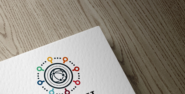 Шаблон логотипа на тему графика