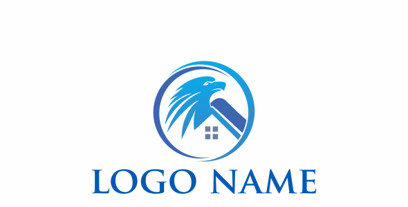 Шаблон логотипа на тему графика