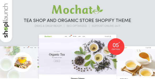 Tea Shop And Organic Store Responsive Shopify Theme