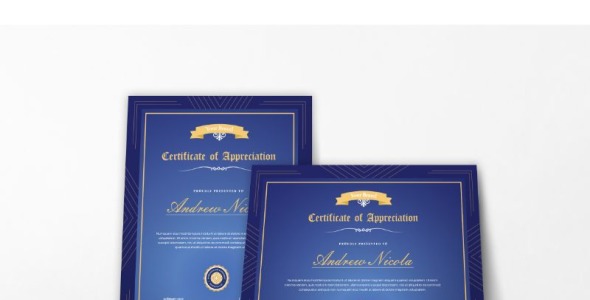 Шаблон сертификата на тему графика