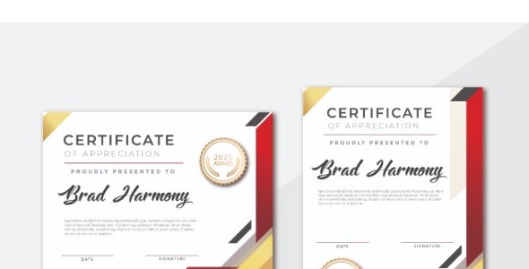 Шаблон сертификата на тему графика