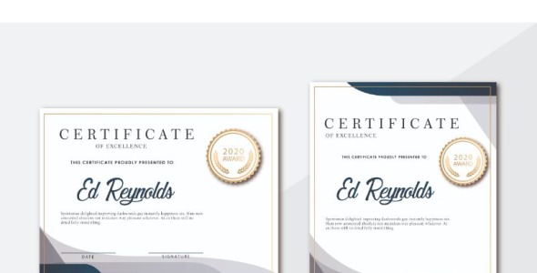 Шаблон сертификата на тему графика