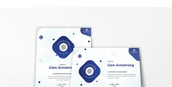 Шаблон сертификата на тему графика