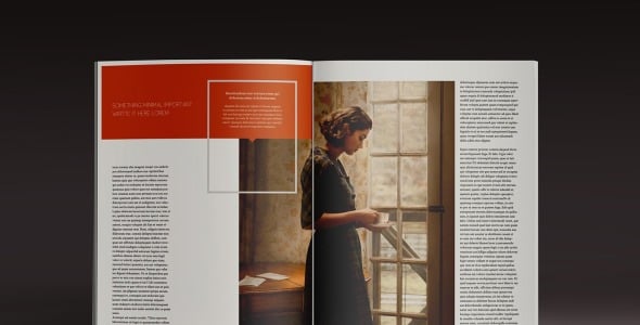 Magazine Template на тему графика