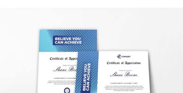 Шаблон сертификата на тему графика