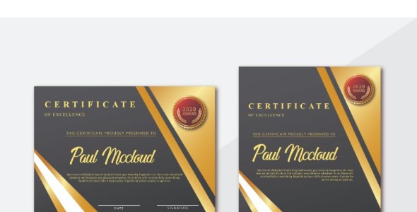 Шаблон сертификата на тему графика