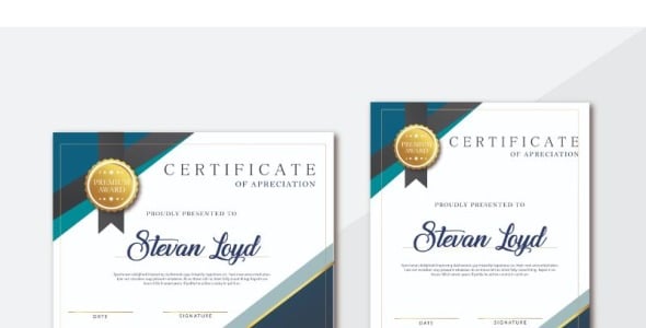 Шаблон сертификата на тему графика