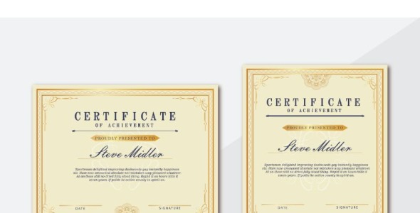 Шаблон сертификата на тему графика