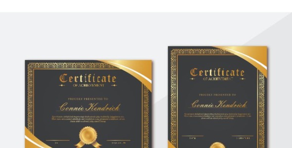 Шаблон сертификата на тему графика