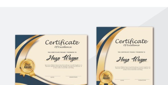 Шаблон сертификата на тему графика