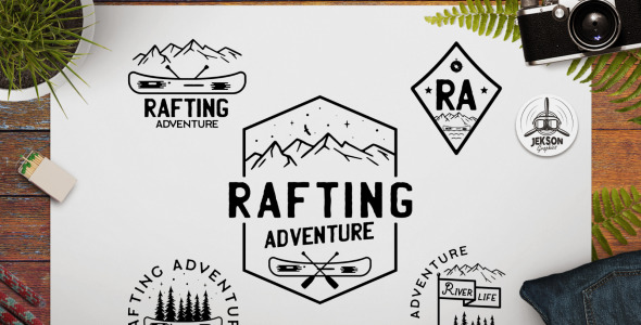 Шаблон логотипа на тему графика