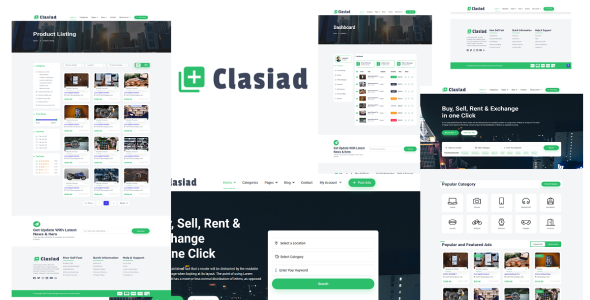 Classified Ads and Listing Website Template