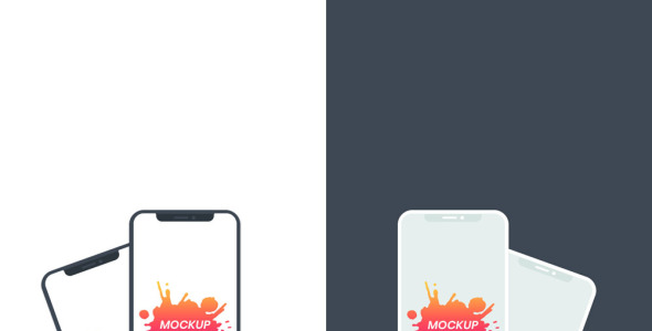 Мокап для продукта на тему графика