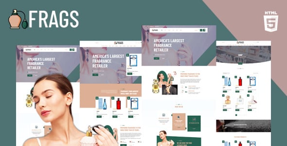Perfume and Cosmetics Store Website Template