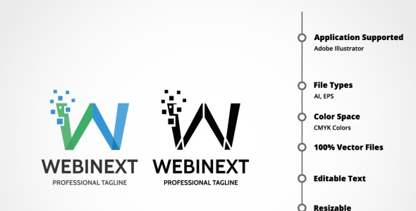 Шаблон логотипа на тему графика