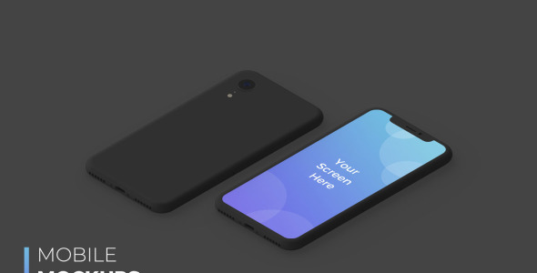 Мокап для продукта на тему графика