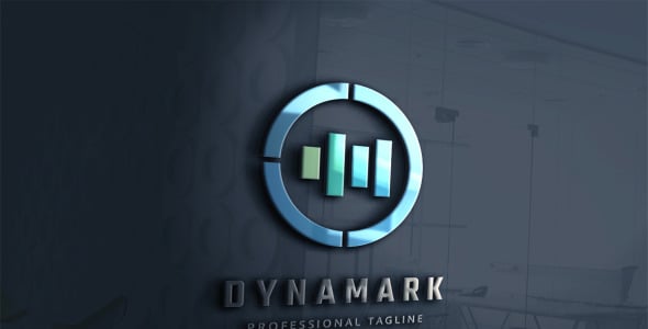 Шаблон логотипа на тему графика