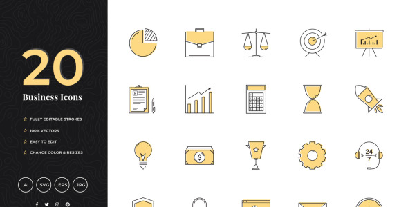 Набор иконок на тему social media